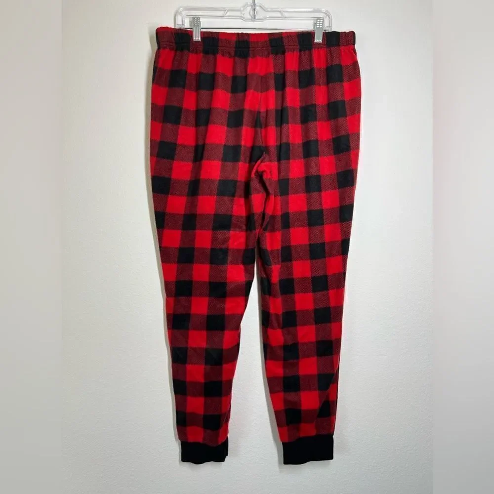 Holiday Time Scotch Plaid Flannel Jogger Pants Kids Size 16-18